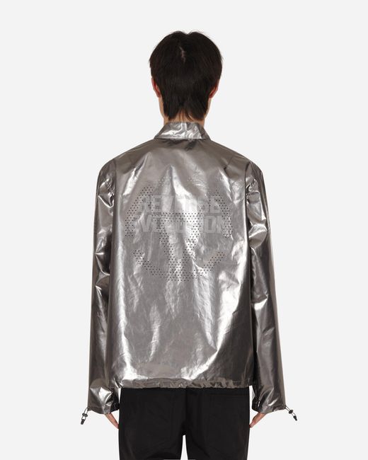 SLAM JAM Gray Devo Reverse Evolution Track Top for men