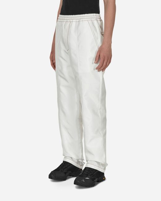 KANGHYUK White Airbag String Trousers for men