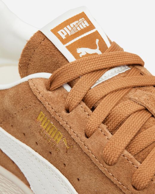 PUMA Brown Suede Charles F. Stead V Sneakers Honey Butter for men