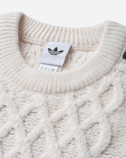 Adidas Gray Women S Cable Knit Sweater Core / Black