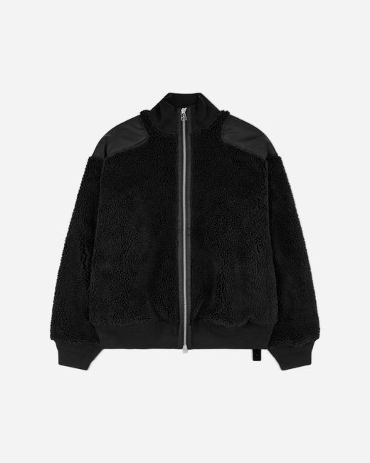 Oamc Peacemaker Black Men S Fleece Bomber Jacket for men