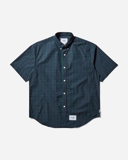 (w)taps Blue Men S Bd 04 Shortsleeve Shirt for men