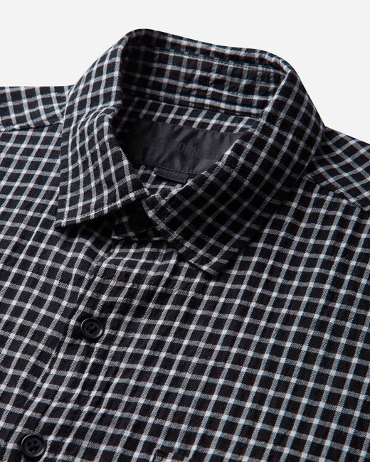 Neighborhood Gray S Bw Check Shortsleeve Shirt for men