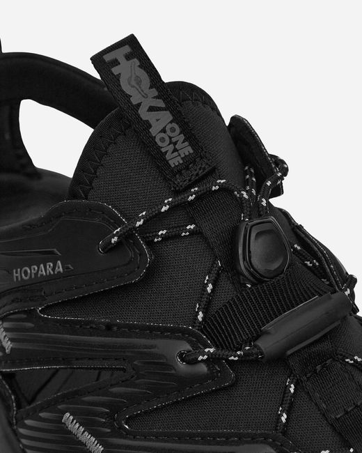 Hoka One One Black Hopara Sandals for men