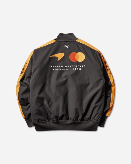 PUMA Black S Mclaren Racing Replica Bomber Jacket Papaya for men