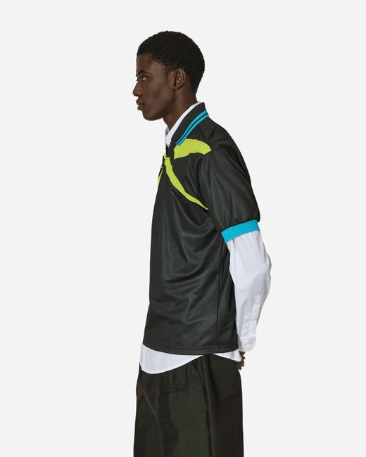 Reebok Green Botter Vector Layered Polo Shirt / Acid for men
