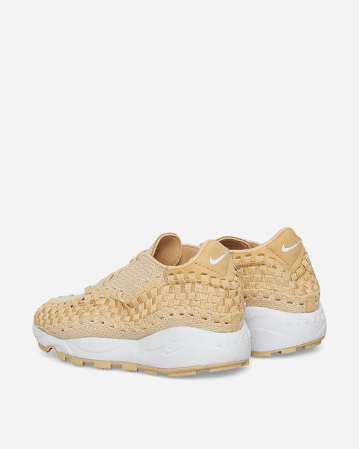 Nike White S Air Footscape Woven Sneakers Sesame