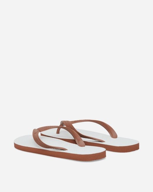 Havaianas White S Tradi 2.0 Flip Flops Rust for men