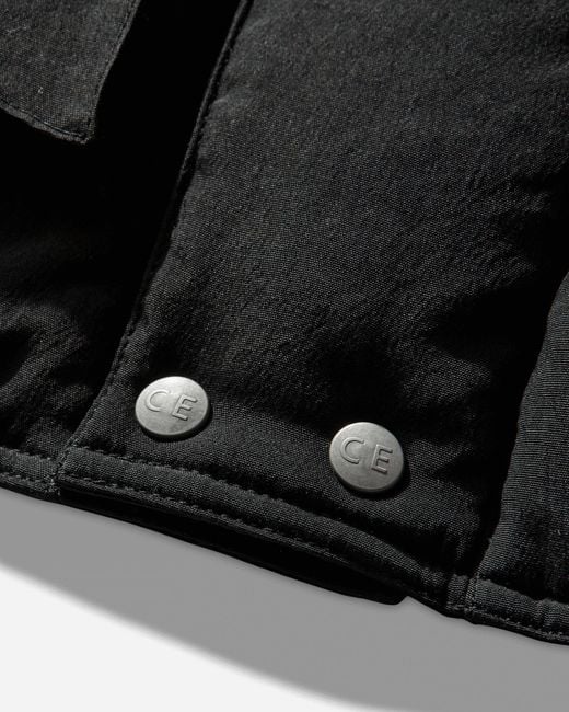 Cav Empt Black S Diagonal Flap Puff Jacket for men