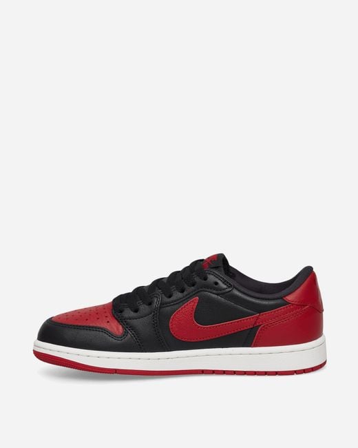 Nike Red Air Jordan 1 Retro Low Og Banned Sneakers Varsity for men
