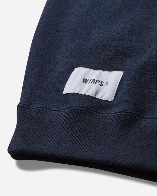 (w)taps Blue S Academy Crewneck Sweatshirt for men