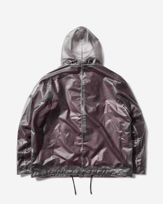 Stone Island Brown Men S Translucent Cover + Cotton Moleskin Jacket Amaranth for men