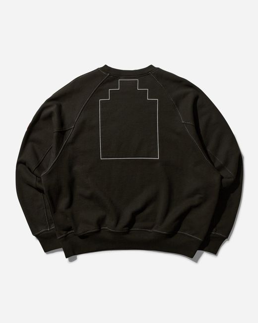 GQ3645◇C.E : 24aw MD Authorship BIG CREW Cav Empt Md Authorship Big Crewneck Sweatshirt in Black for