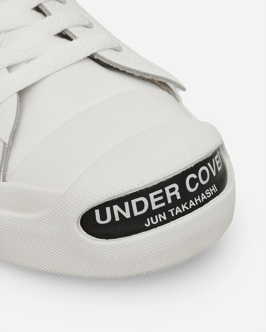 Undercover Natural S Toe Logo Leather Sneakers for men