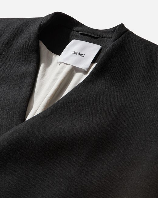 OAMC Black Men S Double Breasted Wool Coat for men