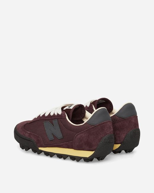 New Balance Brown Gator Run Sneakers Cherry Leather / Fast Track for men