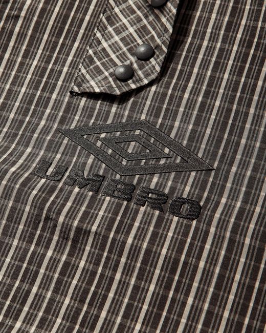 Umbro Gray Check Smock Anorak Dark for men