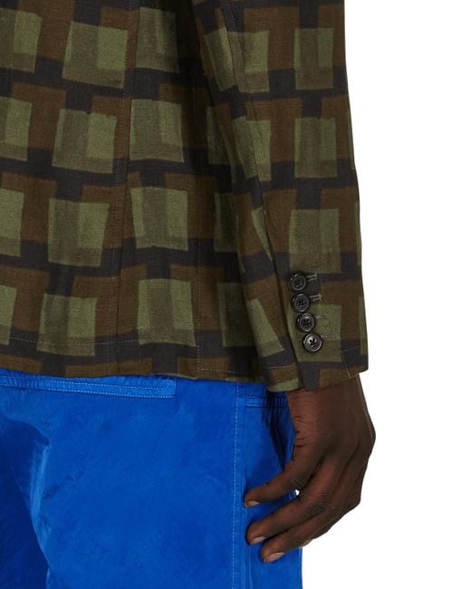 Dries Van Noten Green Len Lye Pow Jumpsuit for men