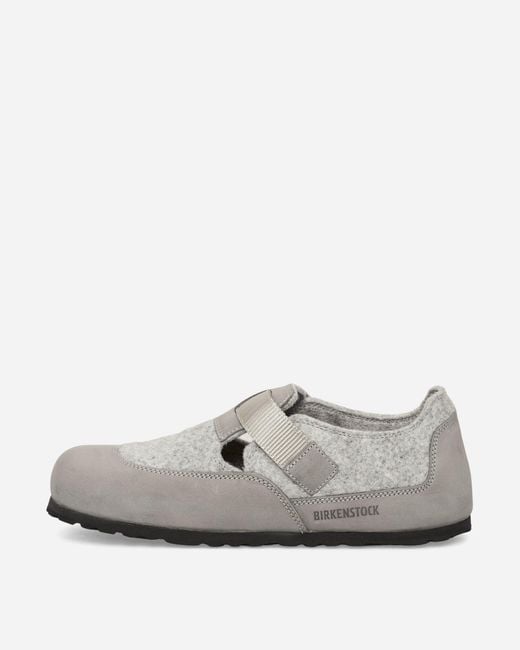 Birkenstock White London Nova Sandals Stone Coin for men