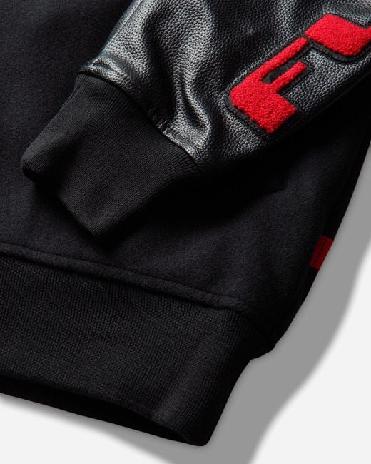Nike Black Jordan Flight Varsity Jacket for men