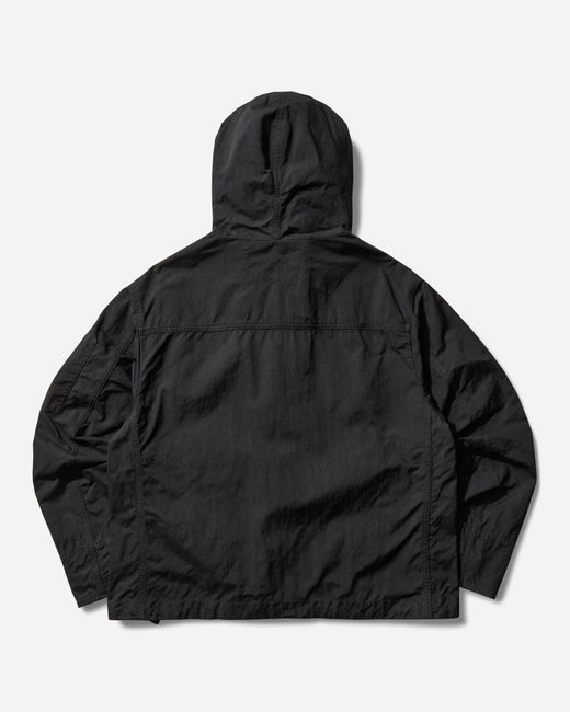 C P Company Black Men S Hooded Twill Jacket for men