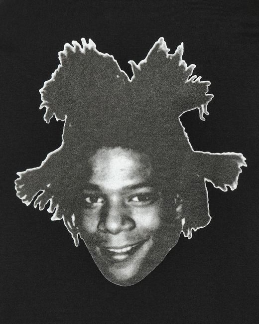 Wacko Maria Black Jean-Michel Basquiat Heavy Weight Hooded Sweatshirt for men
