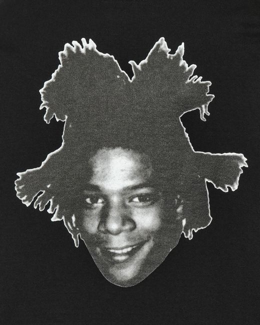 Wacko Maria Black Jean-michel Basquiat Heavy Weight Hooded Sweatshirt for men