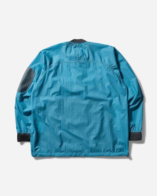 And Wander Blue Breath Rip Pullover Jacket Light for men