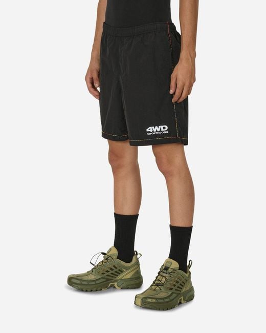 4 Worth Doing Black Gradient Stitched Shorts for men