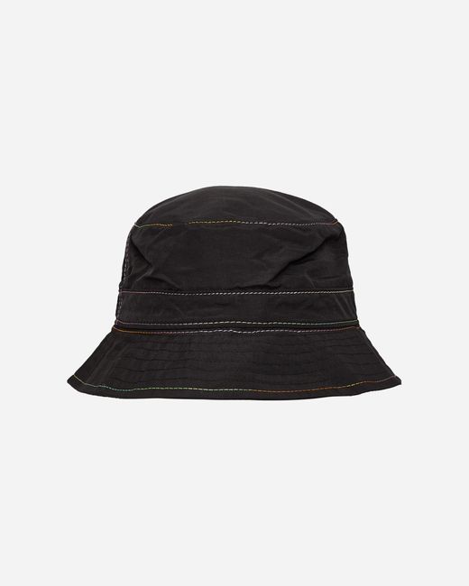 4 Worth Doing Black Gradient Stitch Bucket Hat for men