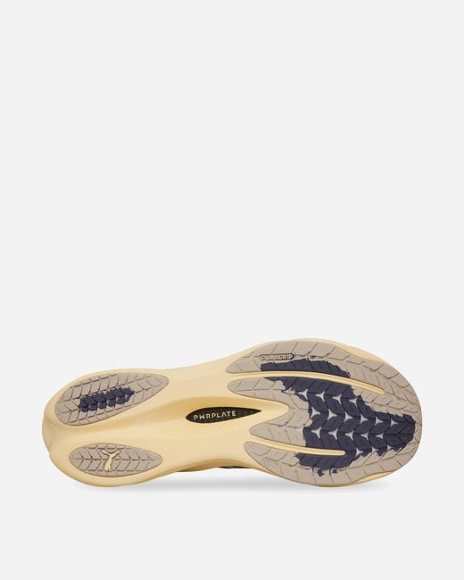 PUMA White Deviate Nitro 4 Sneakers Buttercream Inky Depths for men