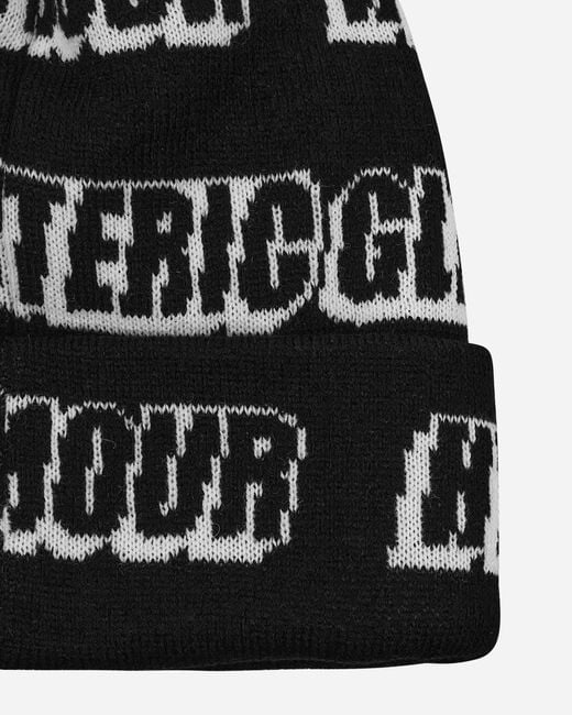 Hysteric Glamour Black Hysteric Post Beanie for men