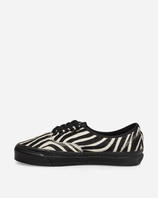 Vans Black Life Is Unfair Authentic 44 Lx Pony Hair Sneakers Zebra for men