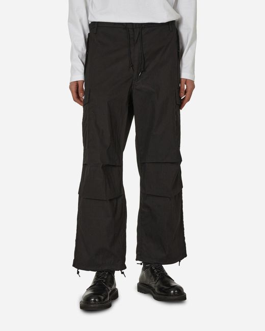 (w)taps Black Milt0001 Trousers for men