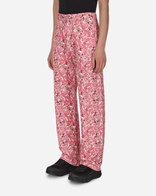 Rassvet (PACCBET) Pink Workwear Floral Pants for men