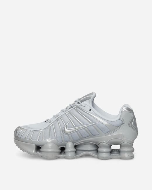 Nike Gray Women S Shox Tl Sneakers Pure Platinum / Metallic Silver