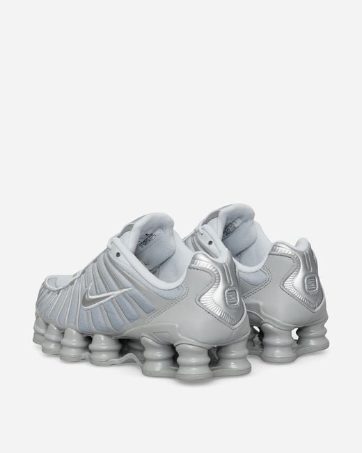 Nike Gray Women S Shox Tl Sneakers Pure Platinum / Metallic Silver