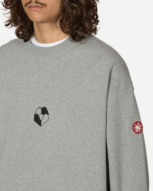 Cav Empt Zig Model Crewneck Sweatshirt in Grey for Men | Lyst UK