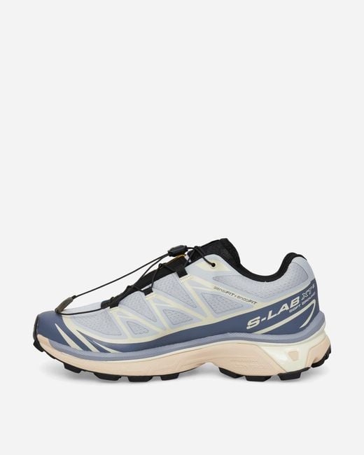 Salomon White Xt-6 Sneakers Pearl / Grisaille / Vanilla Ice for men
