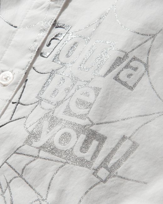 Hysteric Glamour White Hysteric Spider Lace-Up Frill Cuff Blouse