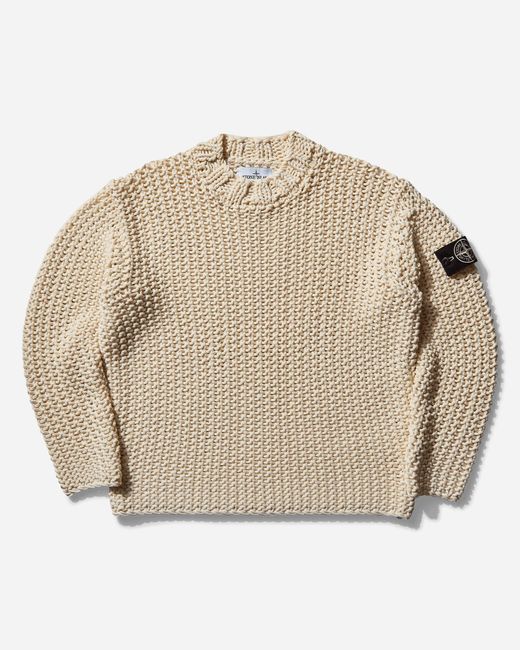 Stone Island S Uv-Reactive Chain Stitch Handmade Effect Sweater