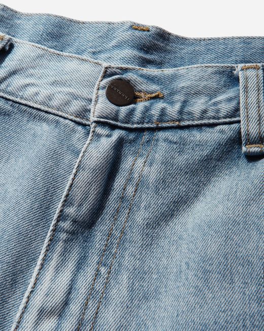 Carhartt Blue Men S Double Knee Shorts (stone Washed) for men