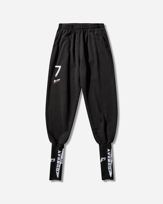 PROTOTYPES Black Stirrup Sweatpants for men