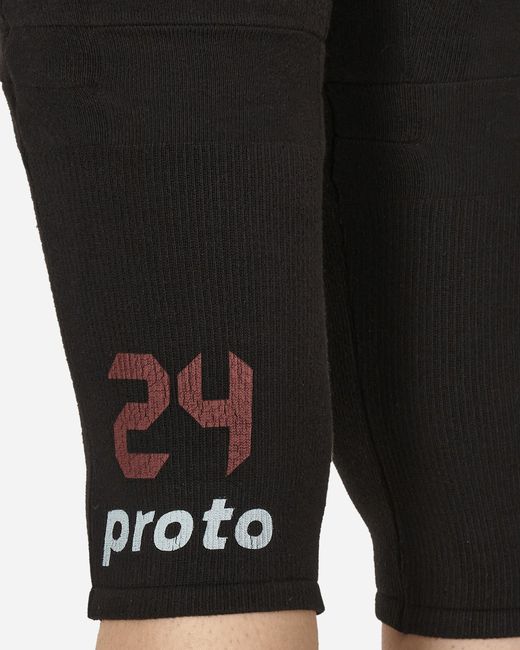 PROTOTYPES Black Printed 3/4 Sock Pants