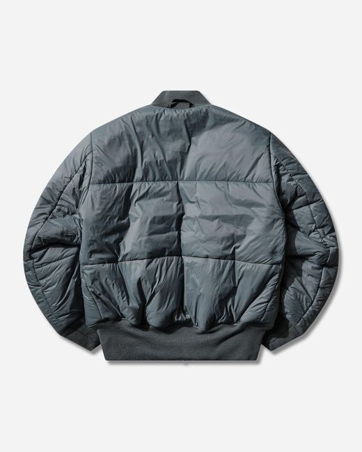Alpha Industries Gray Men S Ma-1 Base Flight Bomber Jacket Denim for men