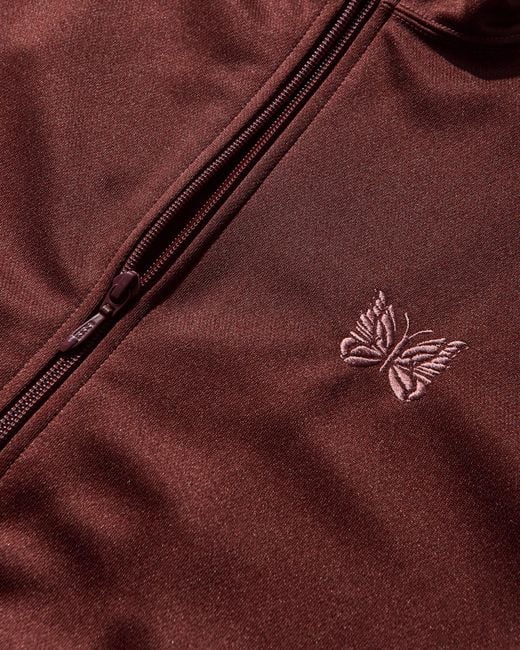 Needles Red Men S Poly Smooth Track Jacket for men