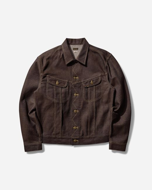 Kapital Brown S Century Denim Westerner Jacket (Long) Persimmon for men