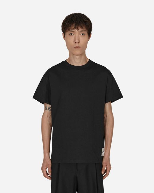 Jil Sander Cotton 3 Pack T-shirt in Black for Men | Lyst