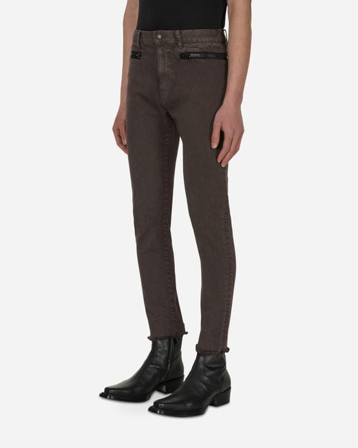 Undercover Black Zip Denim Pants for men