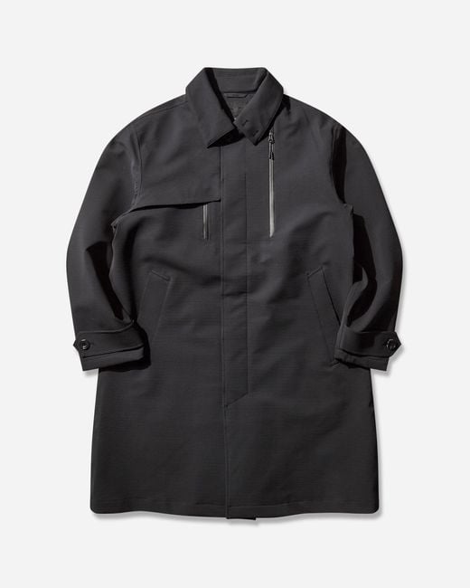 Mizuno Black S Tech Hard Shell Trench Coat for men